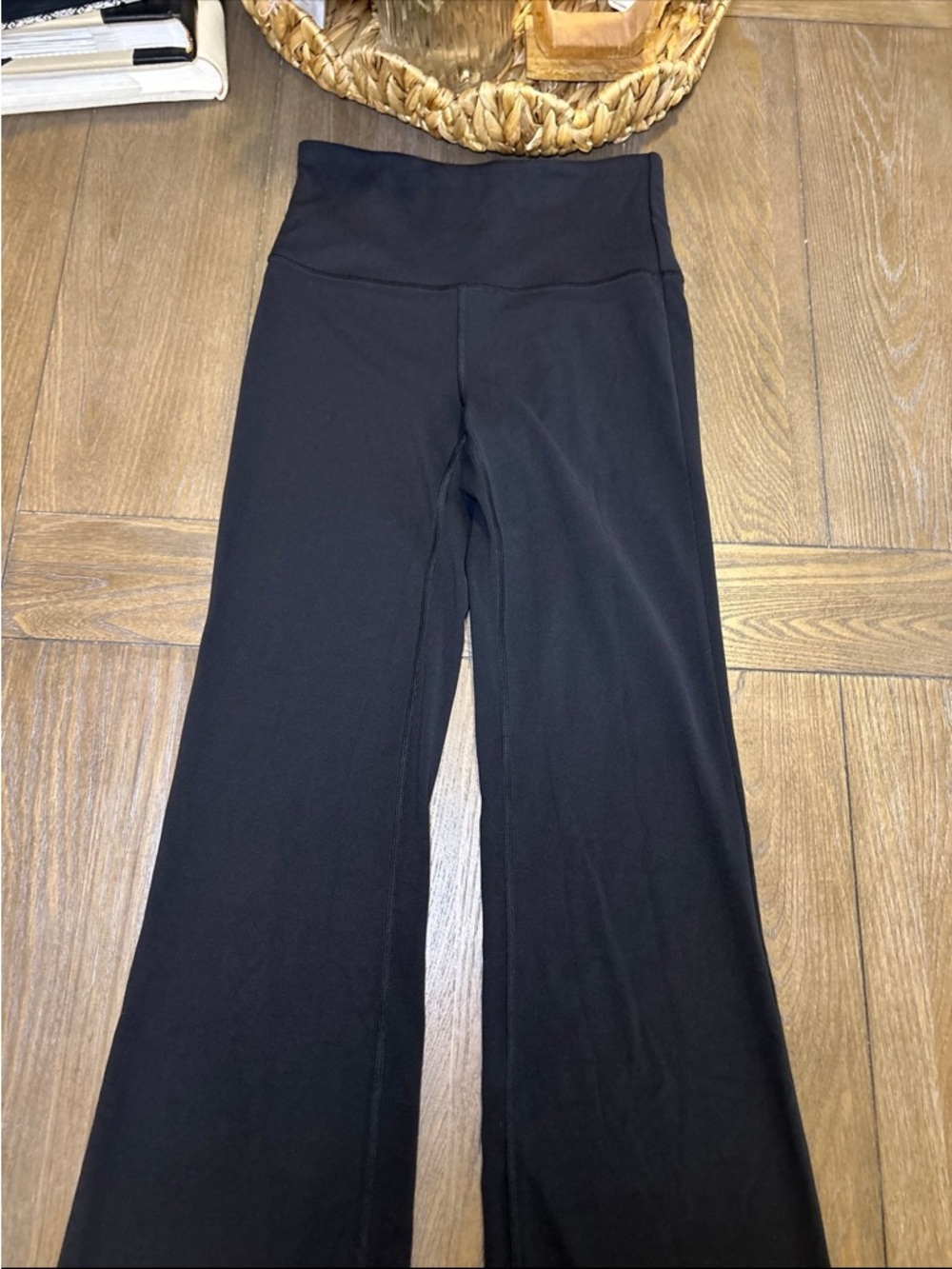 Athleta Black High-Waist Flare Leggings - Picture 2 of 9